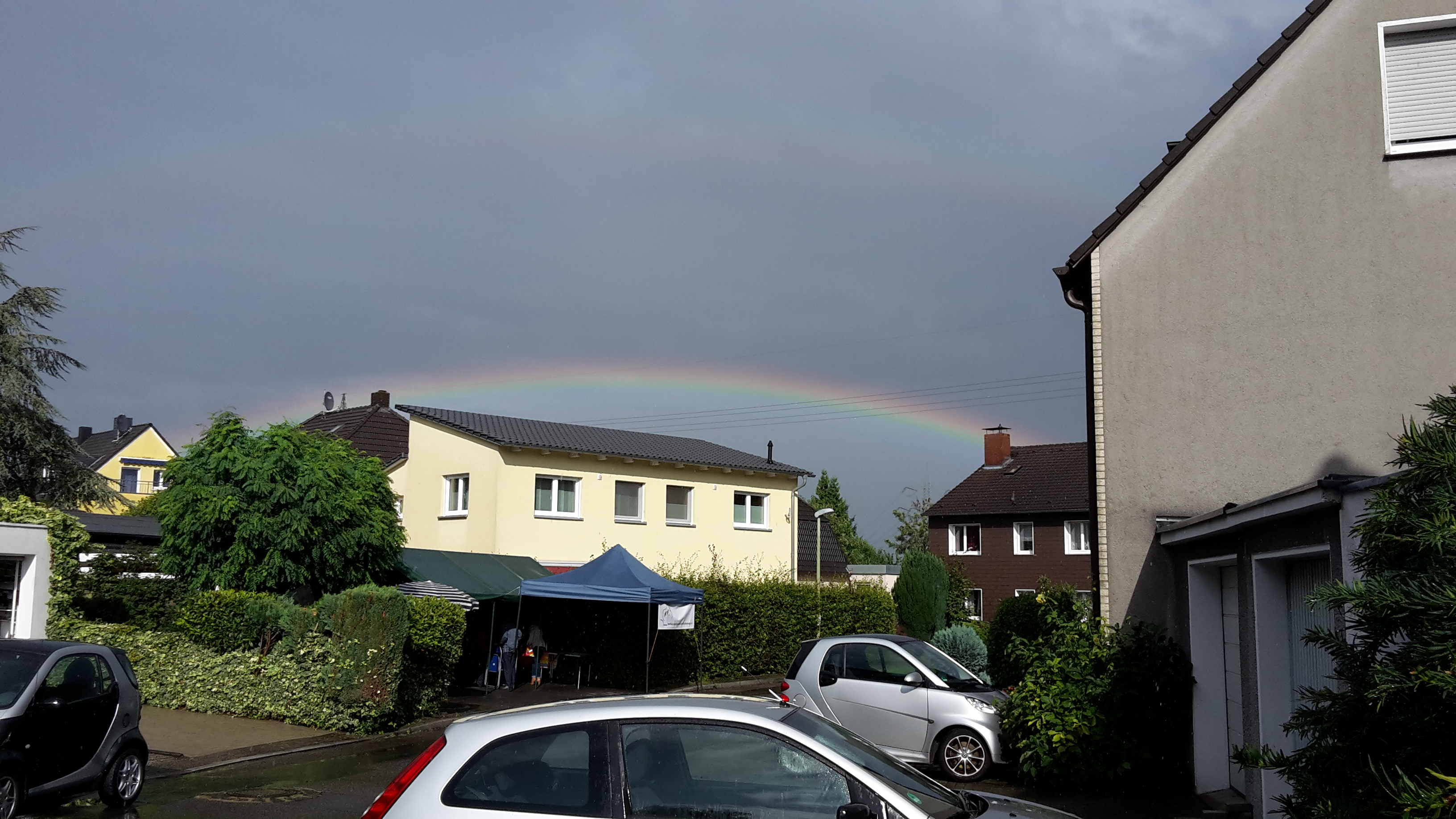 Regenbogen als Startzeichen
