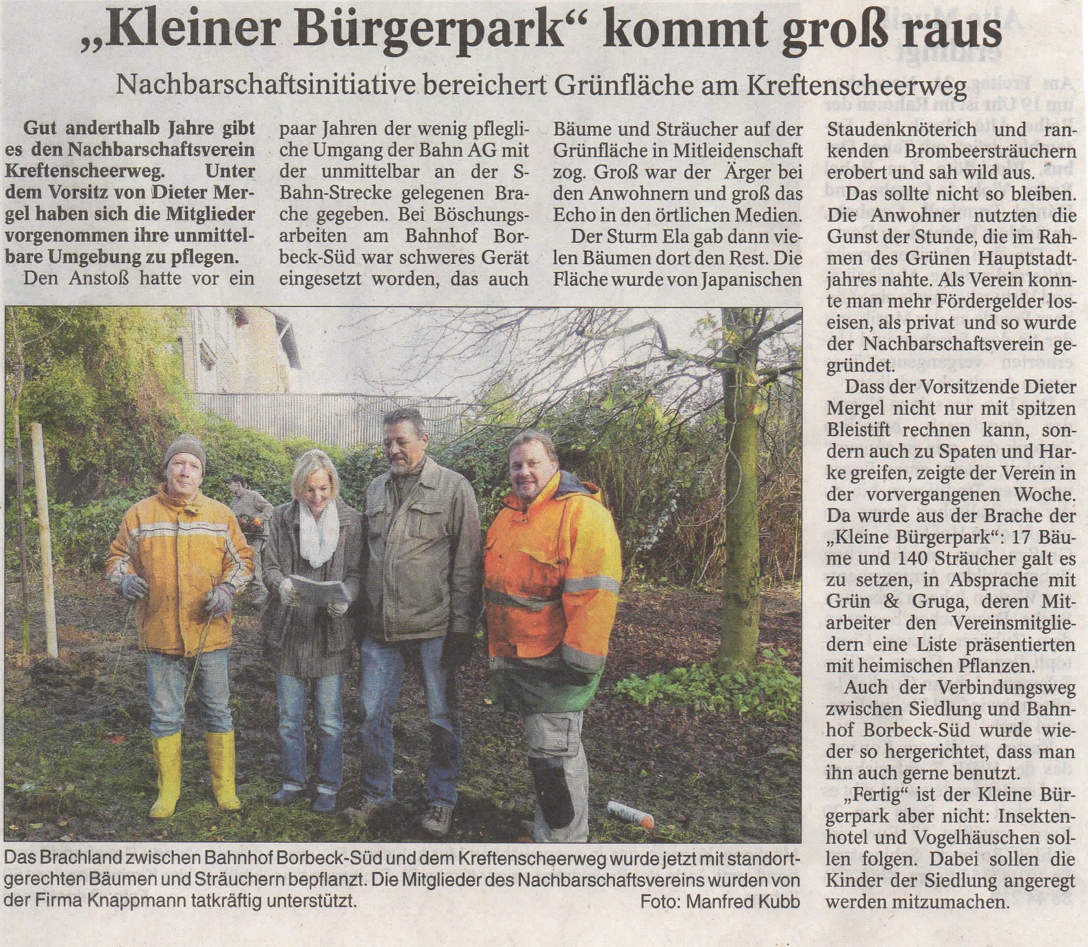 Borbecker Nachrichten vom 17.11.2017